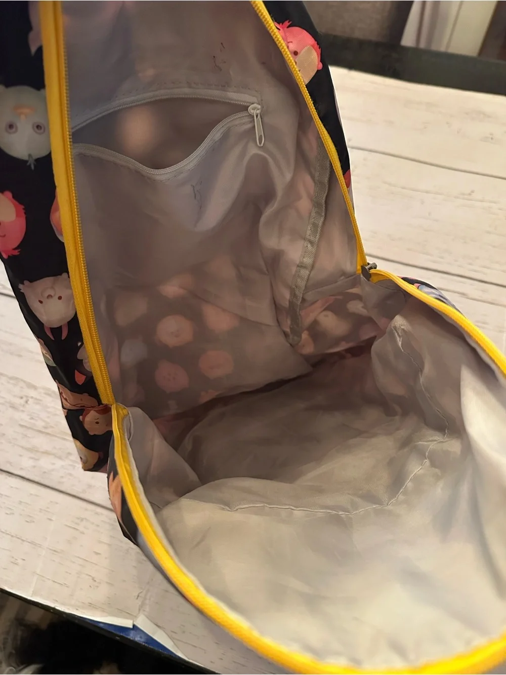 Disney Kids Black Backpack with Multicolor Character Tsum Tsum Faces